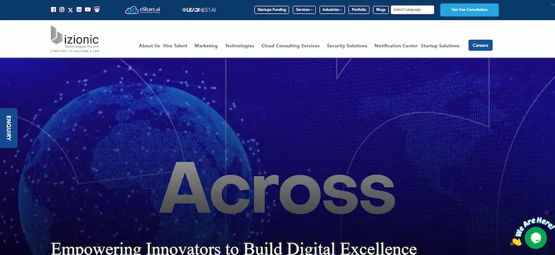 Bizionic Technologies Website